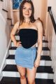 Denim Skort